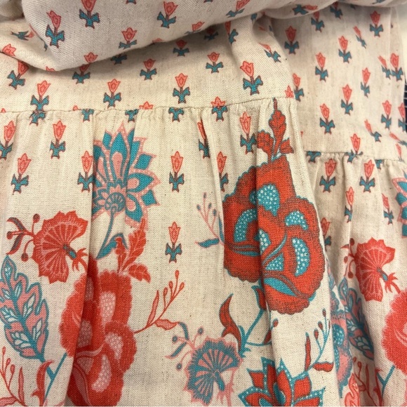 Global Desi Boho Vneck floral print jumpsuit, wide leg, sleeveless, sz XS - Picture 5 of 16